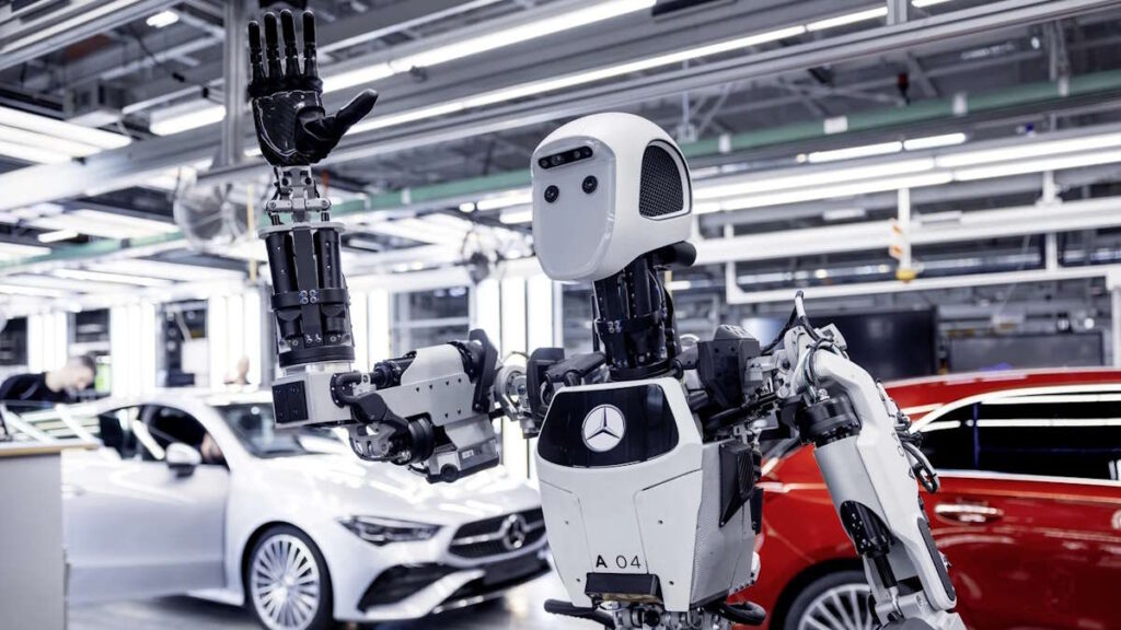 Mercedes-Benz robôs Apptronik fabricar automóveis