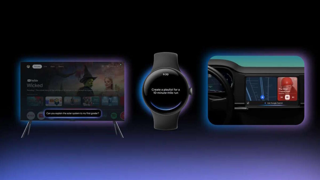 Gemini IA smartwatches TVs carros